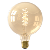 Calex Spiral Filament LED Bulb - E27 - G125 - Gold